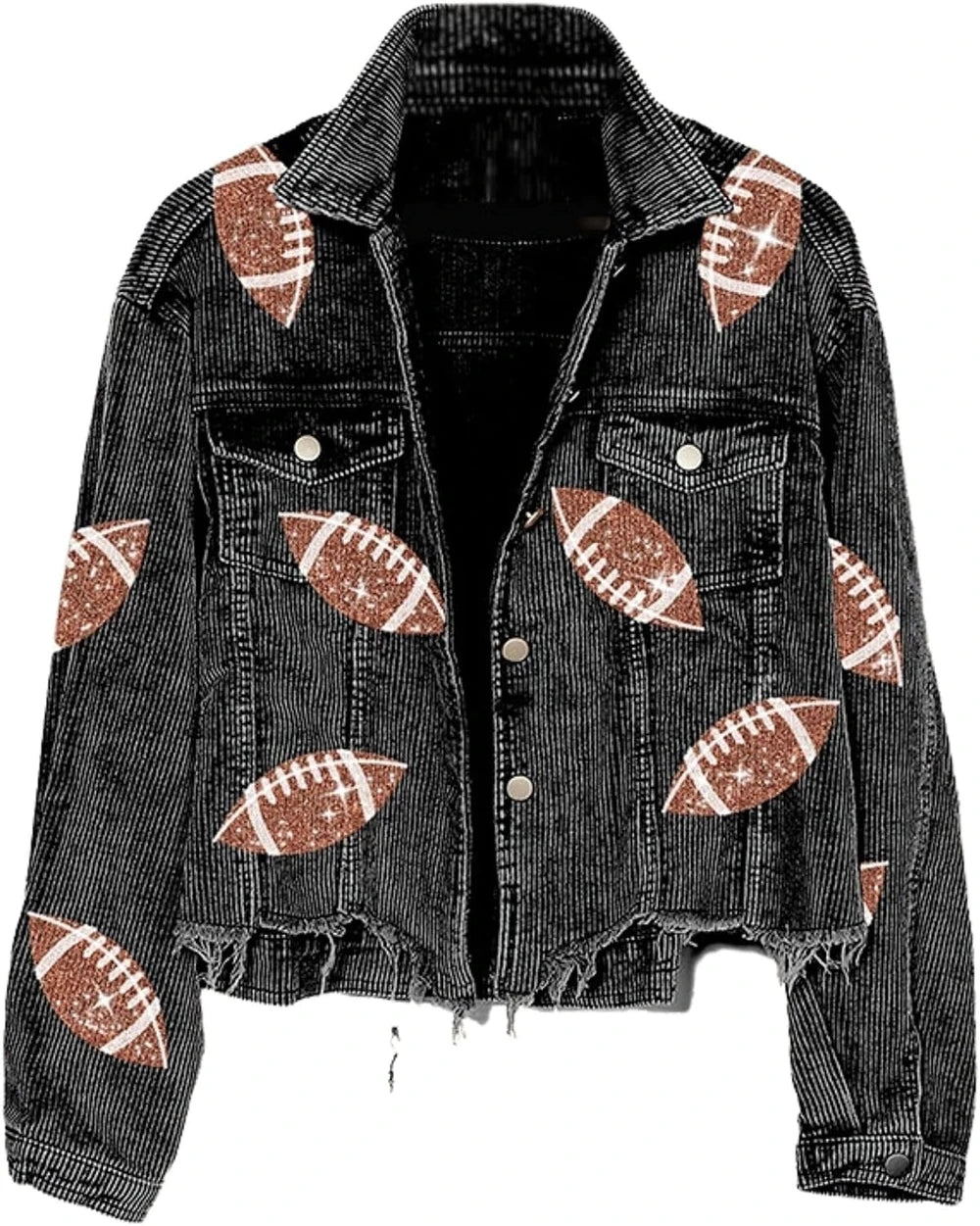 Sequin Corduroy Game Day Jacket