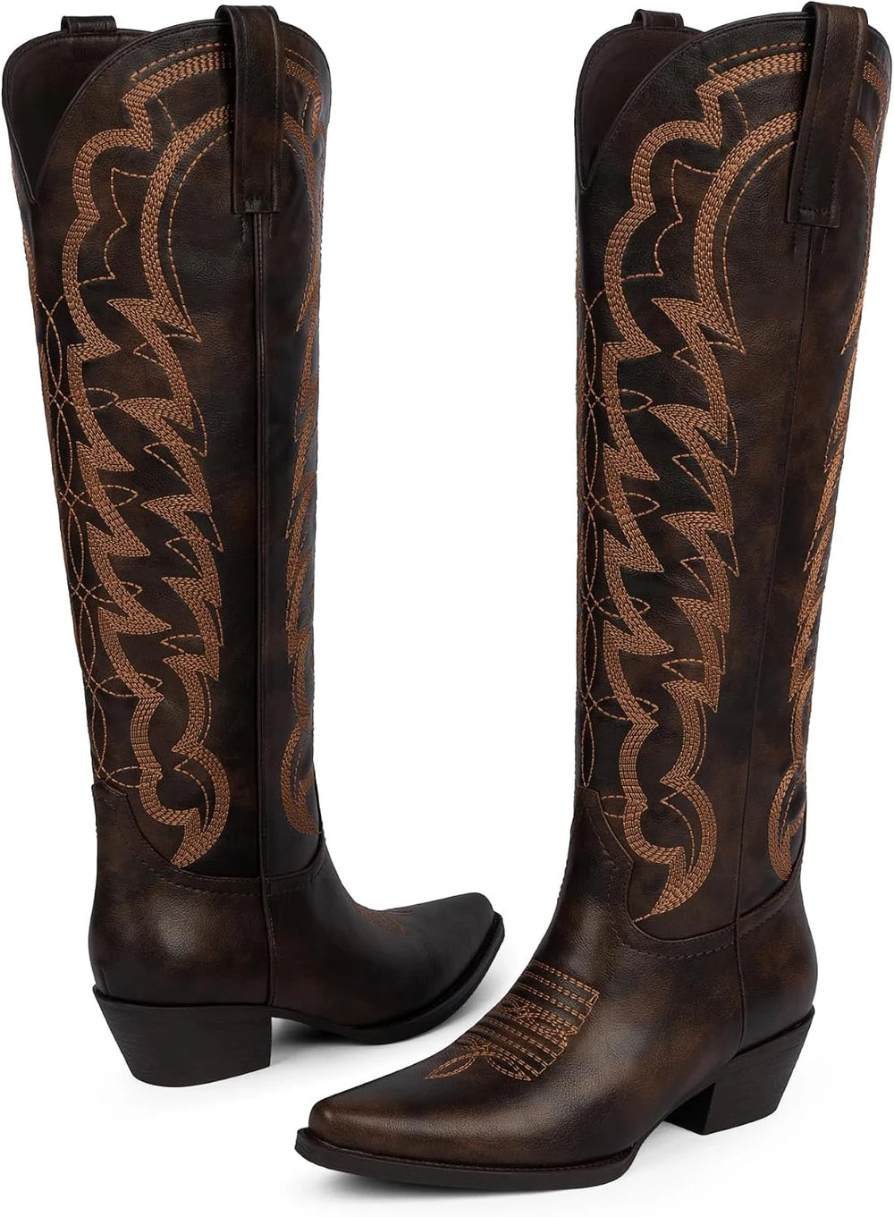 Modatope Knee High Western Boots