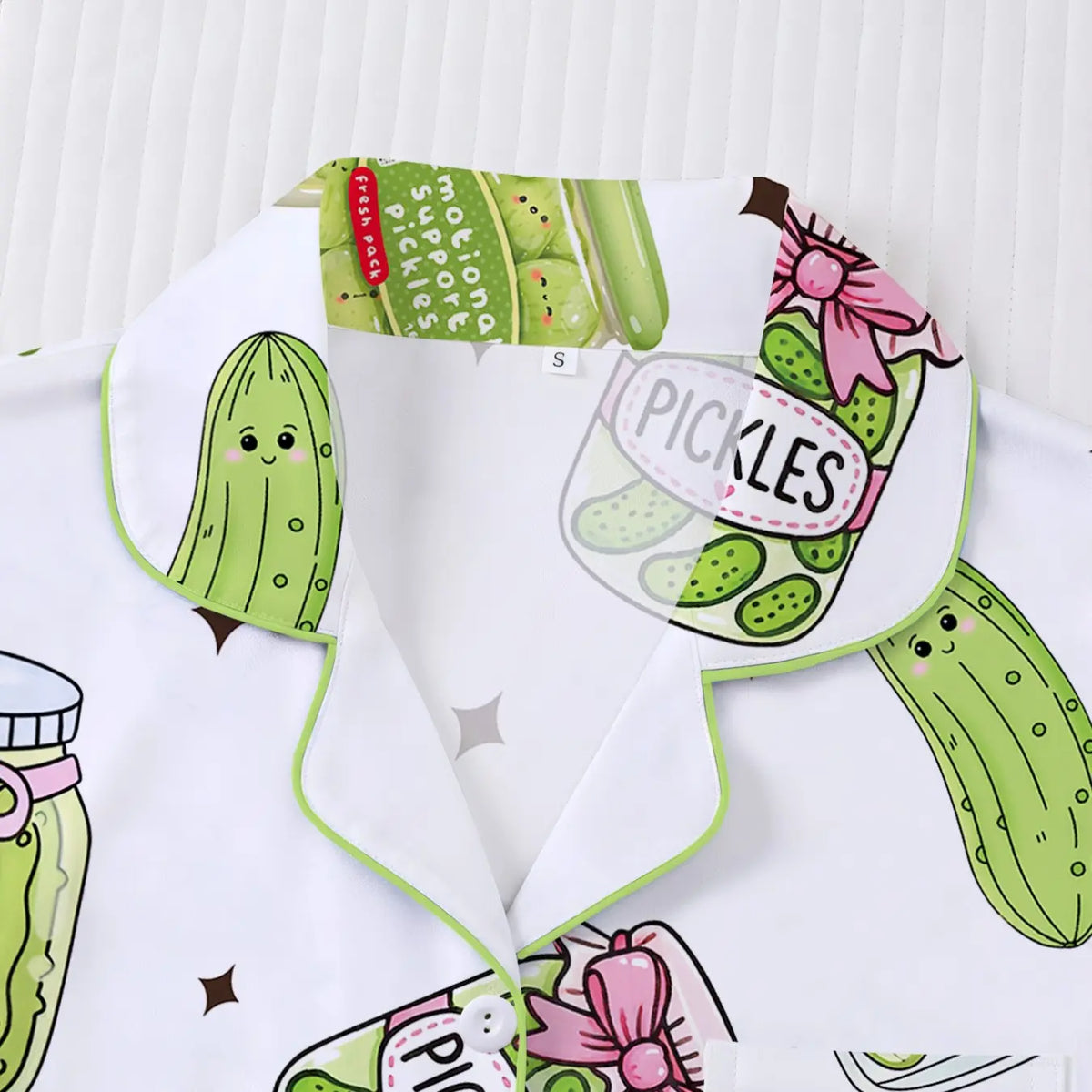 Women'S 2-Piece Pajama Set, Nightwear, Pjs, Cartoon Print, Casual Fitted Style, Short Sleeve Shirt & Elastic Shorts, Comfortable Home Wear, Loungewear, Romantic Gift, Homewear, Pajama Lounge Sets, Pajama Clothes