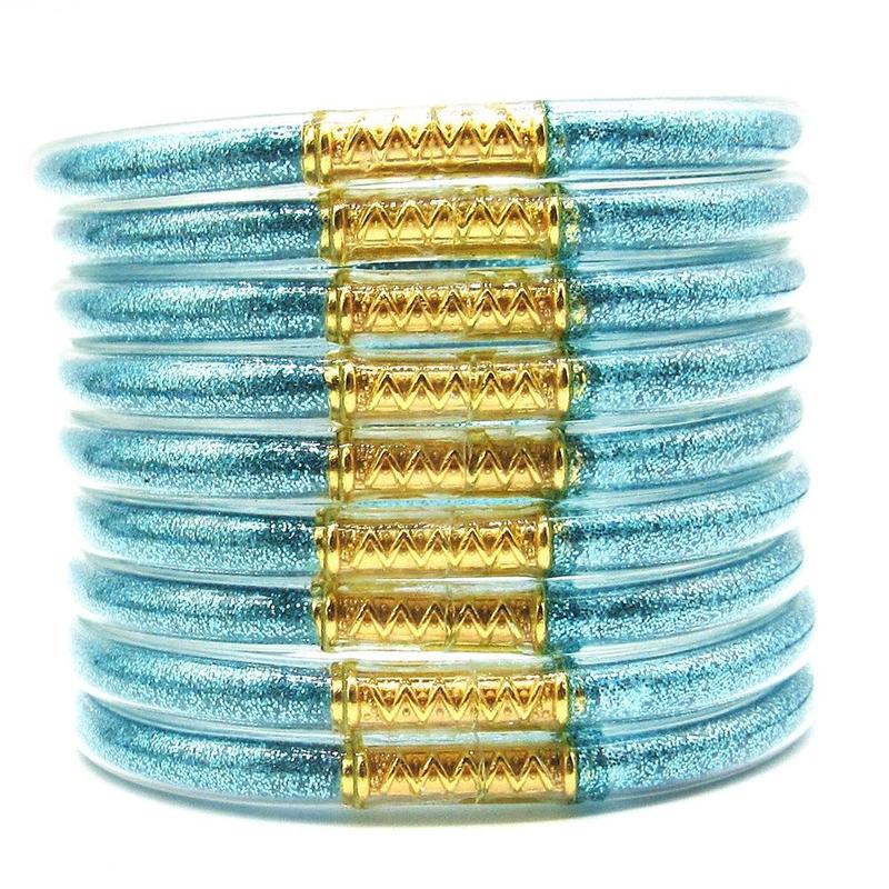 9-Piece Jelly Bangle Bracelets for Women, Trendy Solid Hue Bracelet Stacks, Stackable Jewelry for Party & Daily Wear, Party Wear, Solid Hues, Stacked Set, Basic, Female, Modern, Beads, Leopard Print, Champagne Gold, Beaded Bracelet Set, Fashionable Bracel